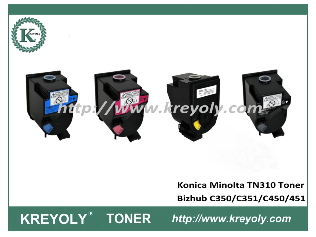 100% Compatible TN-310 Color Toner for Konica Minolta Bizhub C350/C351/C450/451