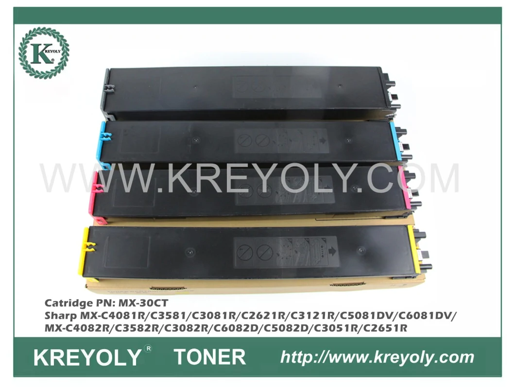 toner cartridge MX-30CT for Sharp MX-C4081R/C3581/C3081R/C2621R/C3121R/C5081DV/ C6081DV/MX-C4082R/C3582R/C3082R/C6082D/C5082D/C3051R/C2651R