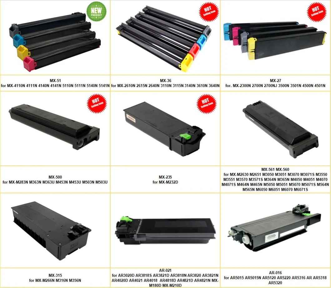 Sharp MX237 MX-237FT GT Toner Cartridge for AR-2048S 2048D/N 2348D/N 2648N 3148N